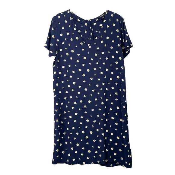 Madewell Button-Back‎ Easy Dress in Daisy Dots Sz S - Picture 4 of 12